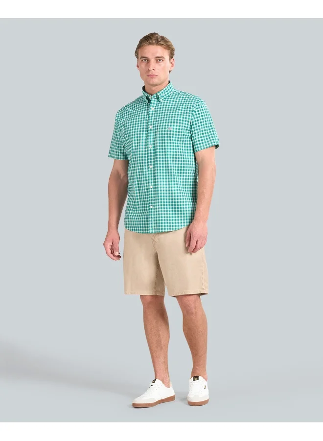 GANT Gant Poplin Short-Sleeve Check Shirt