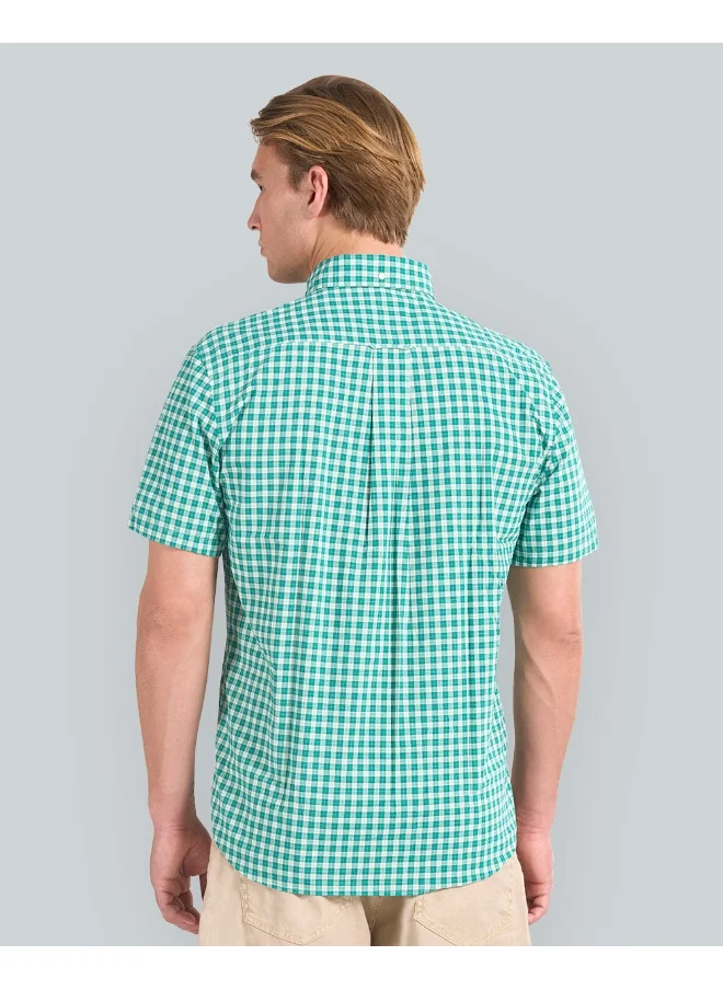 GANT Gant Poplin Short-Sleeve Check Shirt