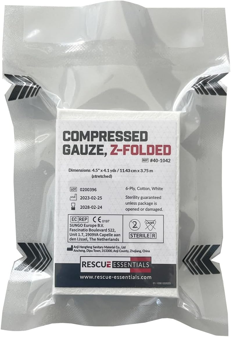 Rescue Essentials Compressed Gauze ZFolded - Image 1