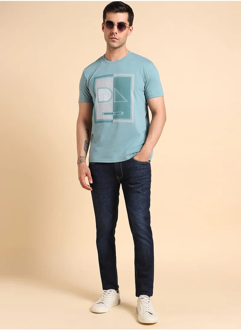 Dennis Lingo Sea Green T-Shirt for Men, Vibrant Style