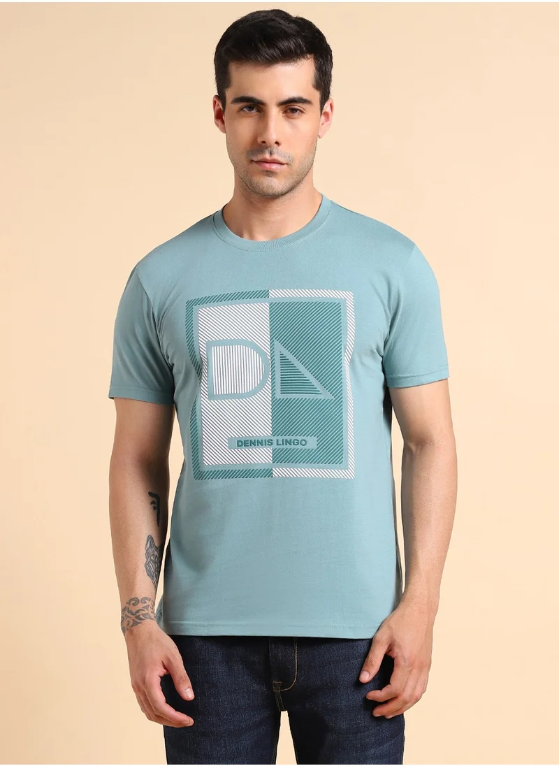 Dennis Lingo Sea Green T-Shirt for Men, Vibrant Style