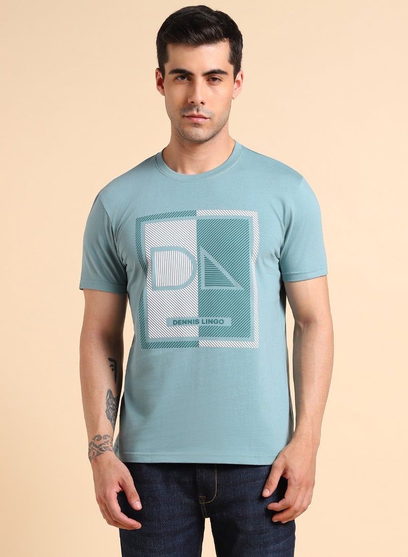 Dennis Lingo Sea Green T-Shirt for Men, Vibrant Style - Image 2