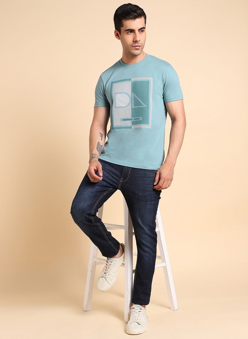 Dennis Lingo Sea Green T-Shirt for Men, Vibrant Style - Image 5
