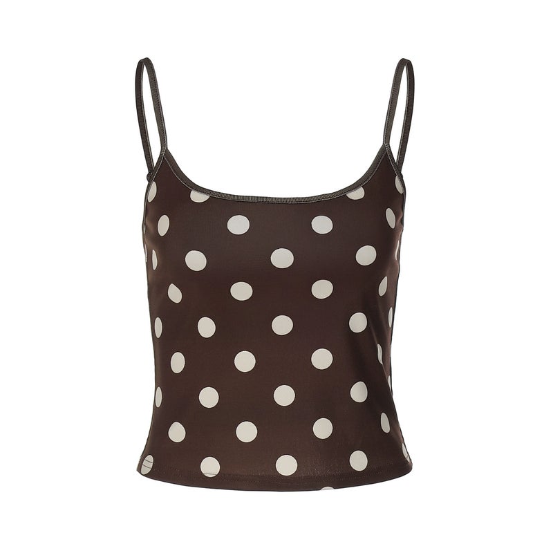 Women's Polka Dot Slim Fit Camisole - Image 5