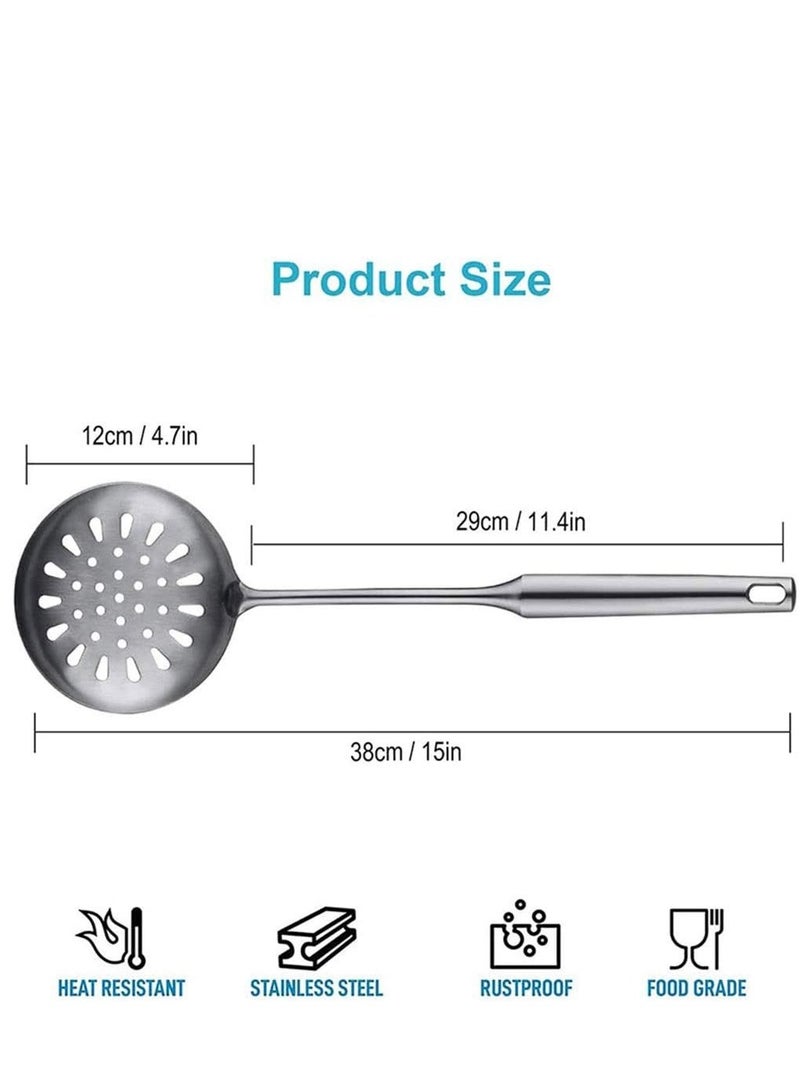 Smart Kitchen A set of 3-piece stainless steel cooking spoons  - Image 4