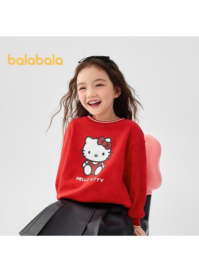 Balabala Girls Hoodie Spring Autumn Cute o Kitty Ip Mall Same Style 201125121007 - Image 4