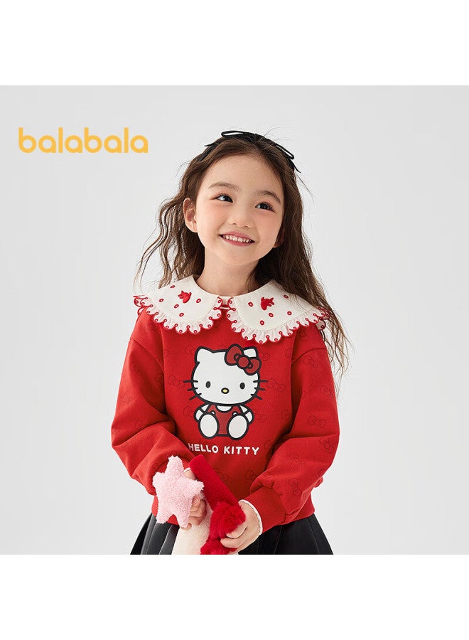 Balabala Girls Hoodie Spring Autumn Cute o Kitty Ip Mall Same Style 201125121007 - Image 3
