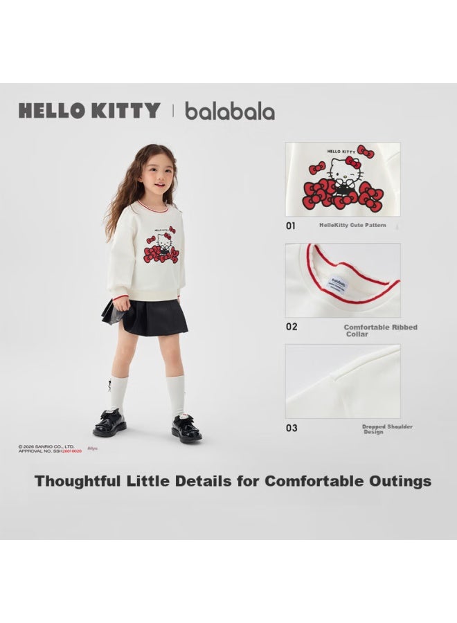 Balabala Girls Hoodie Spring Autumn Cute o Kitty Ip Mall Same Style 201125121007 - Image 2