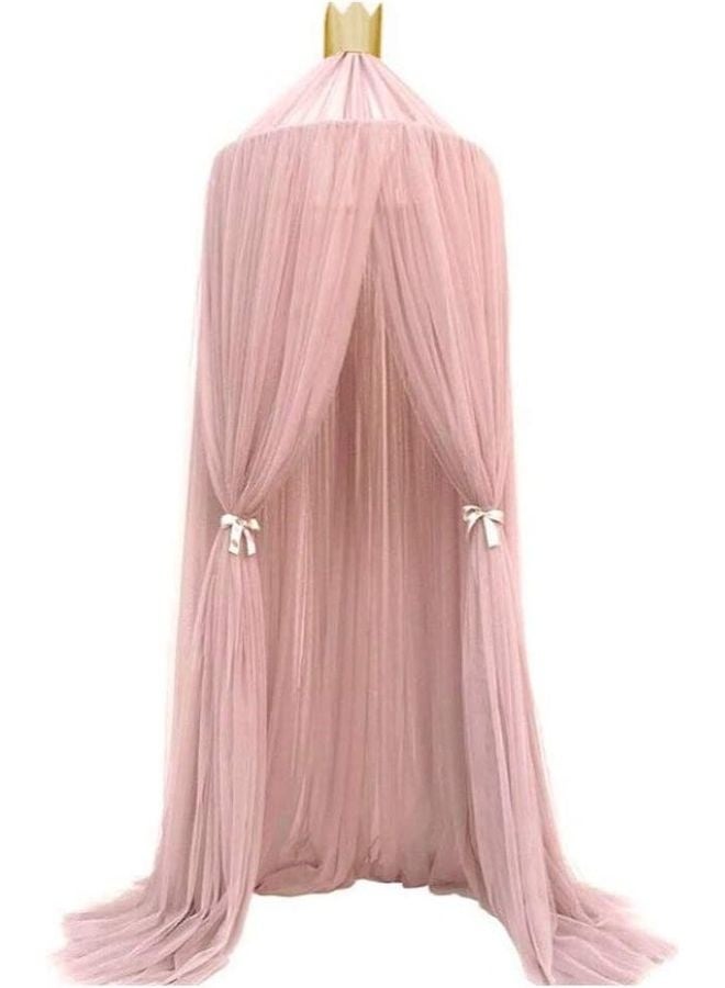 Elegant Color Mosquito Net Canopy Fabric Pink 60x240cm