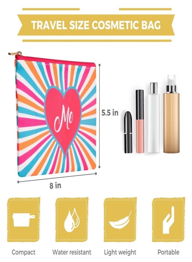 DOODLE Multifunctional Cosmetic Pouch|Pouch for Girls|Makeup Organizer|Toiletry Bag|Perfect for Daily Use, Vacation, Business Trip - (Love Me) - Image 2