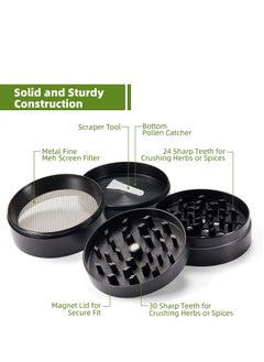 Generic 4 Layer Spice Crusher With Magnetic Lid Blue  - Image 3