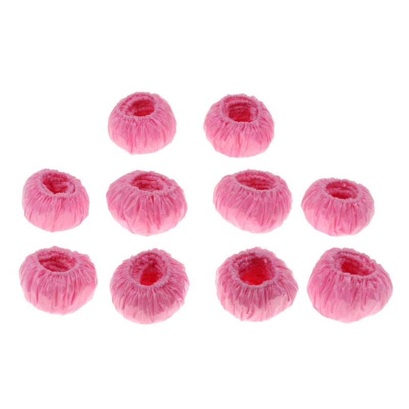 100pcs Waterproof Disposable Shower Ear Protectors Covers Bath Earmuffs Protector Caps  Pink