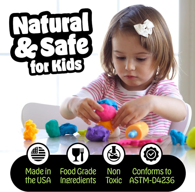 Hygloss Play Modeling Dough for Kids – Safe & Non-Toxic Sensory Dough for Arts and Crafts – 1 lb Tub – Play Clay for Toddler Activities, Preschool Classroom Must-Haves – 6 Assorted Colors, Scented - Image 4