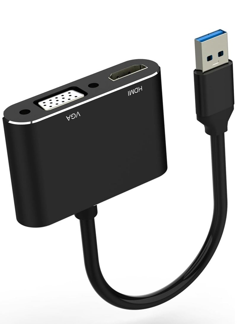 USB to HDMI VGA Adapter – 1080P USB 3.0/2.0 to HDMI VGA Converter, Compatible with Windows, Mac, and Android Devices, Multi-Screen Display for PC, Laptop, Projector, Monitor - Image 4
