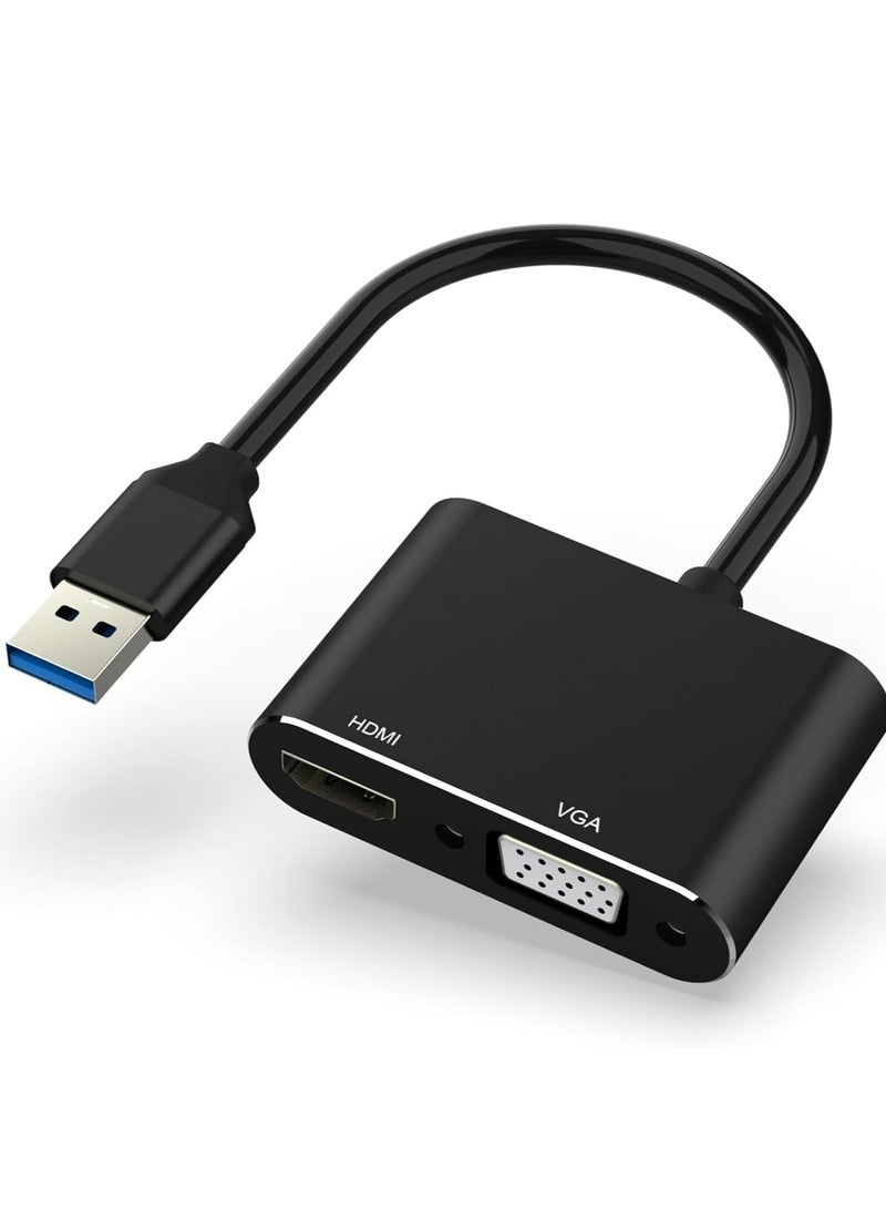 USB to HDMI VGA Adapter – 1080P USB 3.0/2.0 to HDMI VGA Converter, Compatible with Windows, Mac, and Android Devices, Multi-Screen Display for PC, Laptop, Projector, Monitor - Image 5
