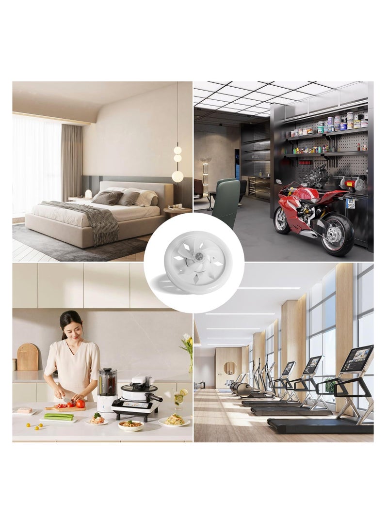 Ceiling Fan with LED Light, 3 Color Dimmable(Warm/Neutral/Cool), 360° Rotating Oscillating Fan, E27 Base Extender, Suitable  for Kitchen, Bathroom, Bedroom and Home Office,Remote Control inclued