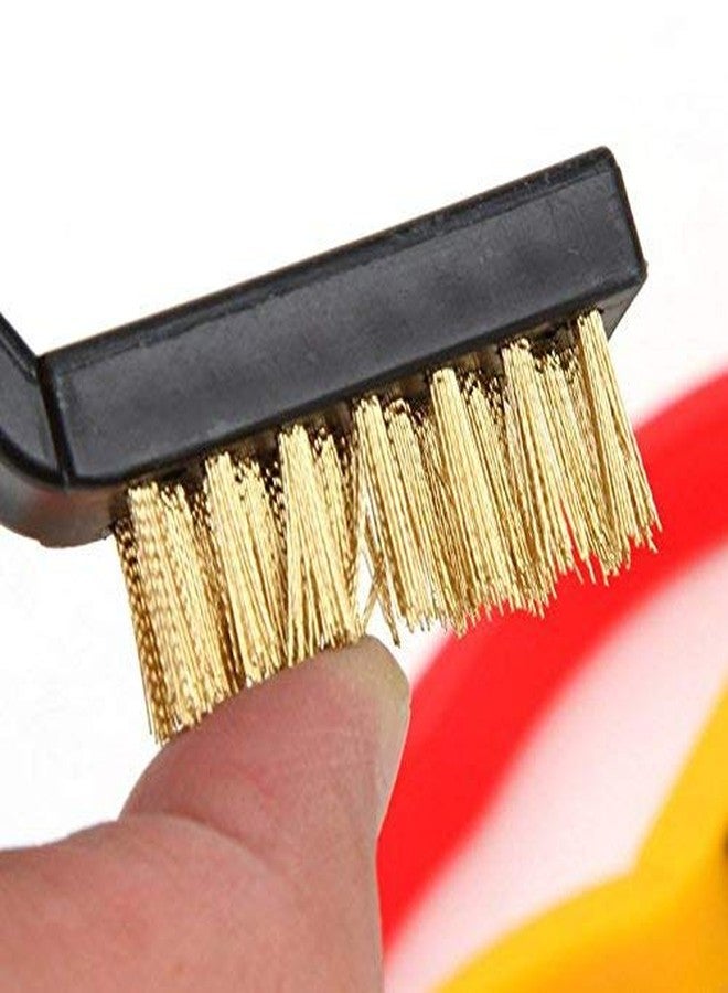 DarkShri Mini Wire Brass, Nylon, Stainless Steel Bristles Multi Utility Brush Set - 3 Pc - Image 3