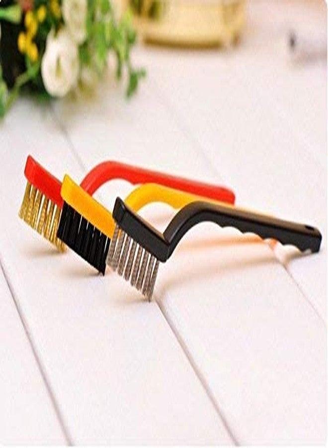 DarkShri Mini Wire Brass, Nylon, Stainless Steel Bristles Multi Utility Brush Set - 3 Pc - Image 5