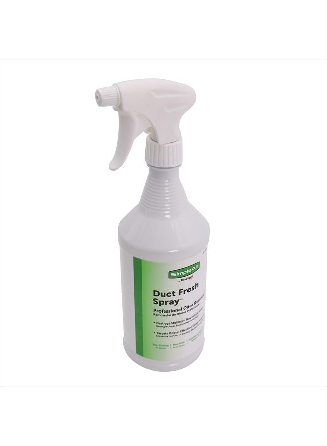 SimpleAir SC-3200 Duct Fresh Spray Air Freshener, Cleaner, Deodorizer Professional HVAC Home & Automotive Odor Remover, 32 Fl Oz (Pack of 1), Clear - Image 2