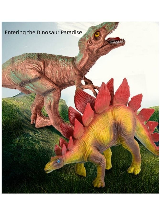 6-Piece of Top-Quality Dinosaur Toys, Realistic Solid Static Dinosaur Model Toys, Jurassic T-Rex & Stegosaurus Toys, Ramadan Gifts, Eid al-Fitr Presents, Gifts for Children - Image 2