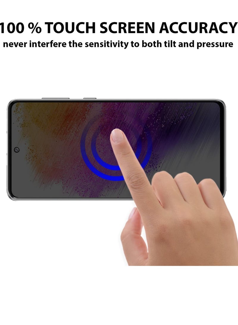 MIGOFAST Privacy Screen protector compatible with Samsung Galaxy A15 / A25 Screen Protector Tempered Glass   Anti-Glare HD Full Coverage Easy Installation Scratch Resistant 9H Hardness - Image 4