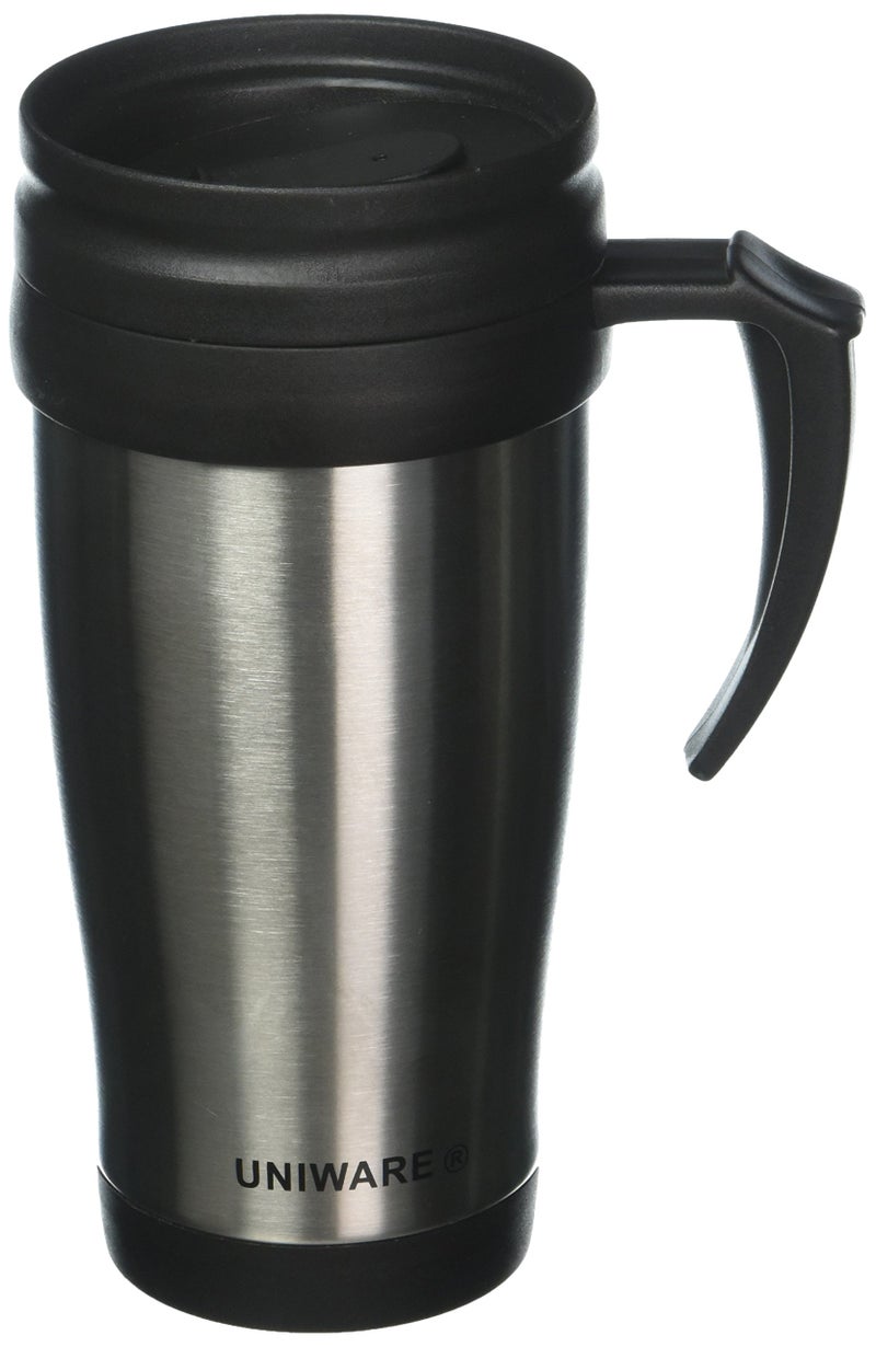 Uniware Stainless Steel Travel Mug 13 Oz Silver