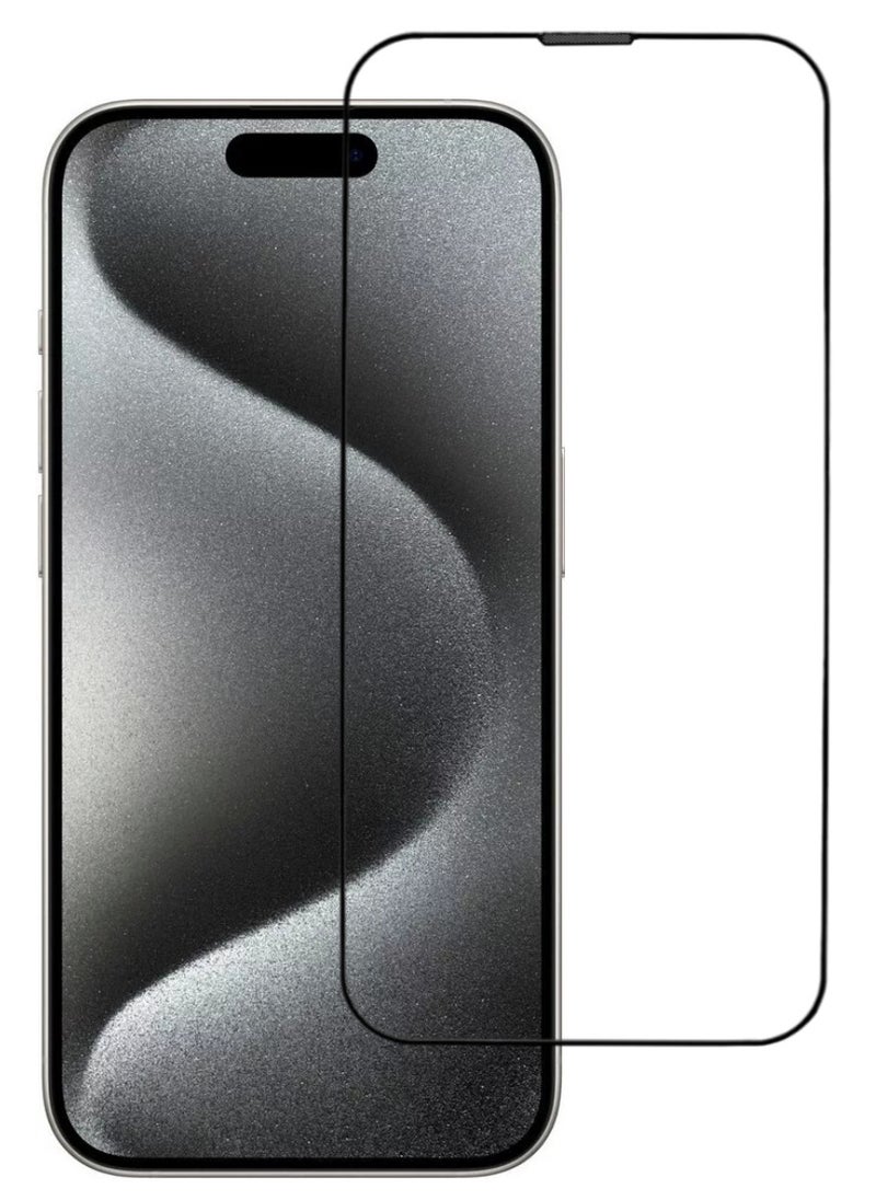 ACLIX Antistatic ESD Dustproof Premium Quality High Definition Tempered Glass Screen Protector Designed For  iPhone 15 Pro Max - Image 1