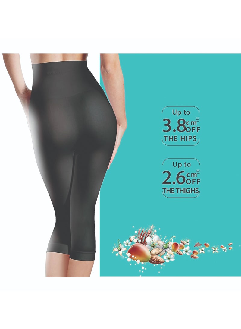 Lytess Excel Slim Flash Flat Tummy Capris, Black, L/XL - Image 2