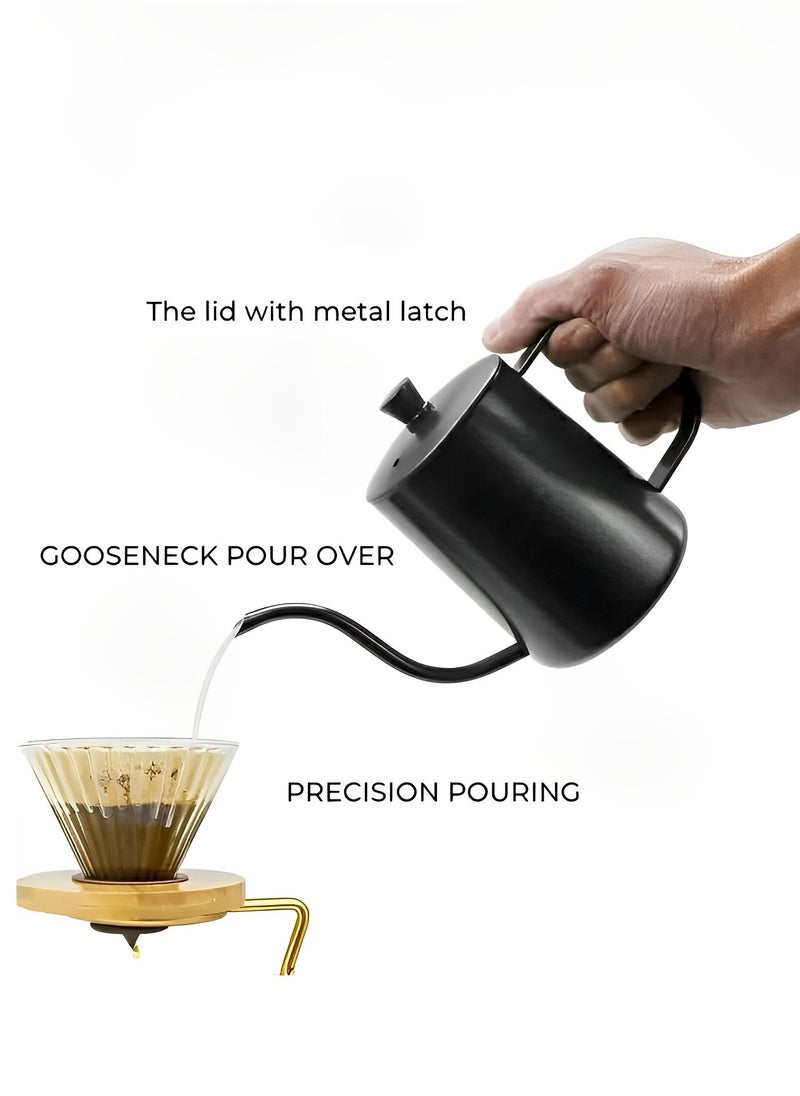 Perfin V60 Pour Over Coffee Maker Set With Carry Case， Black  - Image 4