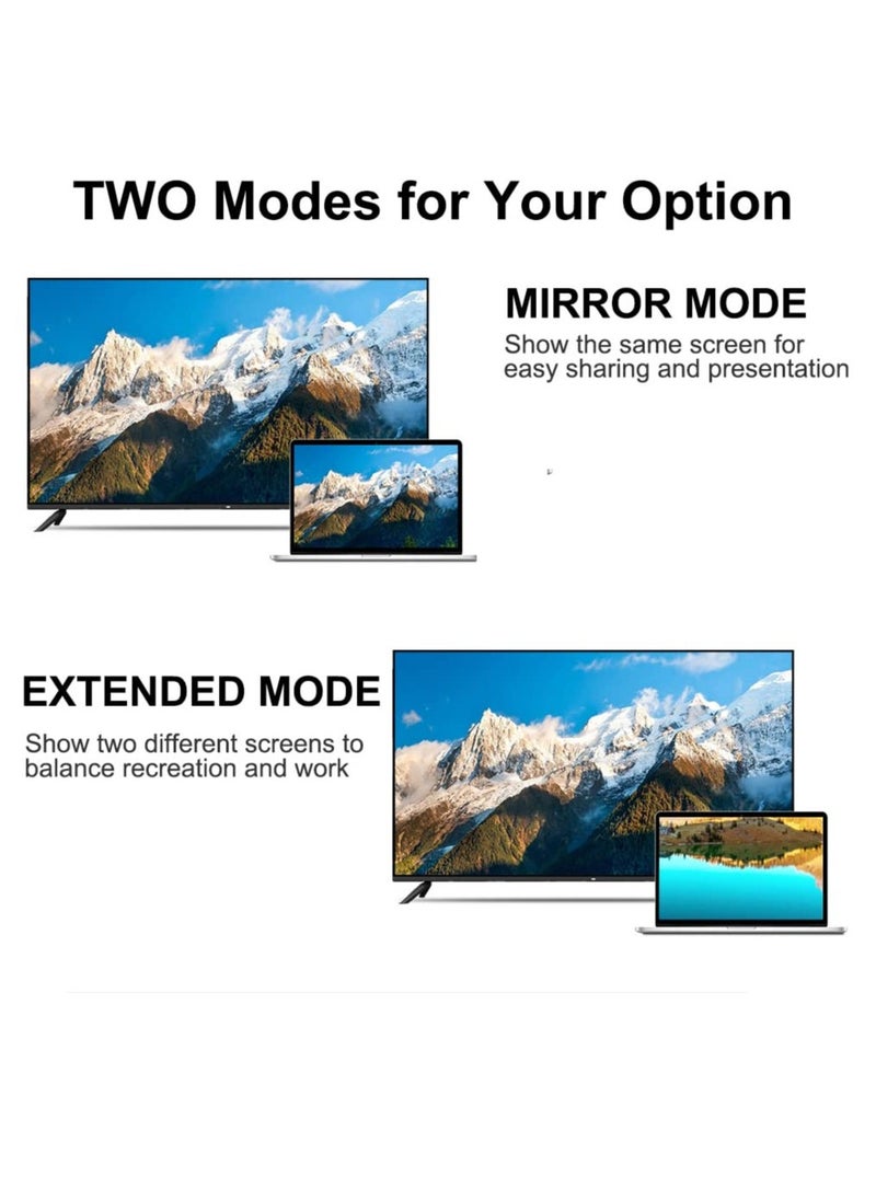 محول HDMI إلى VGA 2-pack، محول HDMI إلى VGA للكمبيوتر، محول HDMI ذكر إلى VGA أنثى 1080P فيديو للكمبيوتر، سطح المكتب، اللابتوب، PC، الشاشة، البروجيكتور، HDTV، Raspberry Pi، Roku، Xbox والمزيد - Image 5
