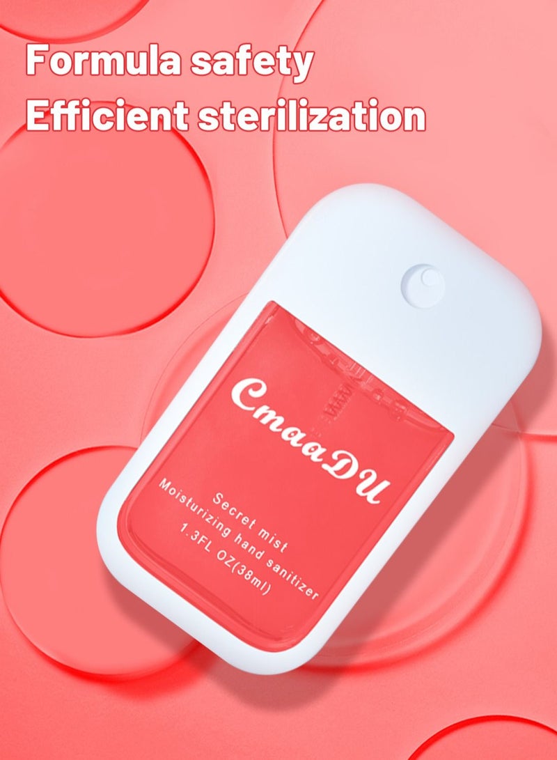 CmaaDu رش هلام معقم لليدين مرطب محمول مناسب للسفر فعّال مضاد للبكتيريا سريع الجفاف عطر معقم لليدين لمنع البكتيريا وحماية الصحة 38مل - Image 3