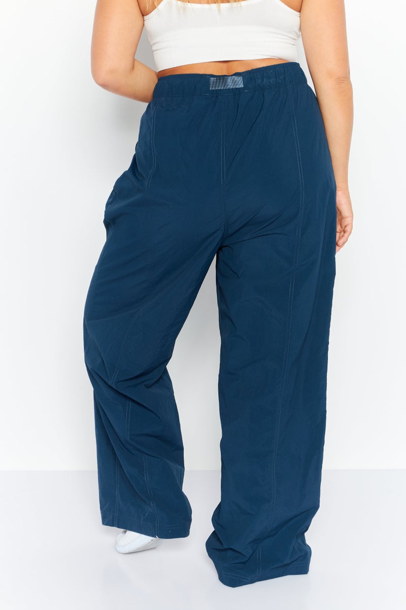 PUMA Women Sportswear Fit Wide Wide Leg Outdoor Pants, Blue - Image 4
