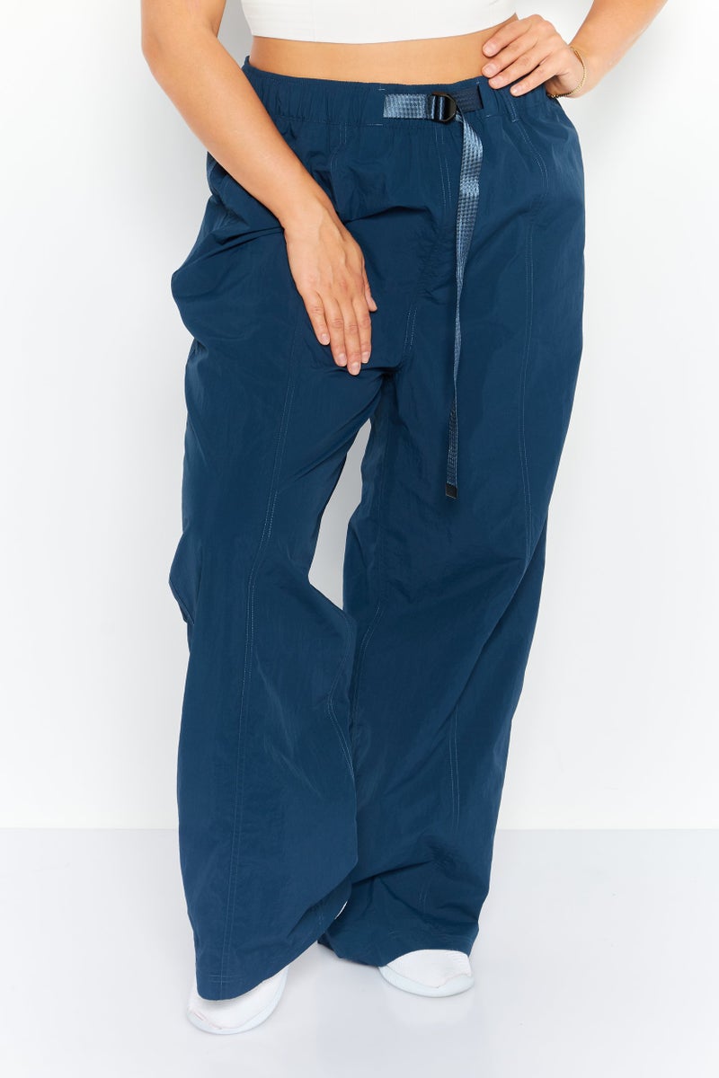 PUMA Women Sportswear Fit Wide Wide Leg Outdoor Pants, Blue - Image 1