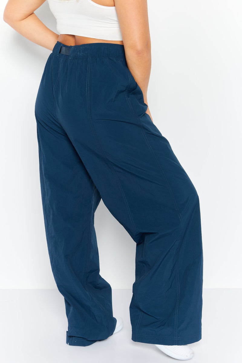 PUMA Women Sportswear Fit Wide Wide Leg Outdoor Pants, Blue - Image 3