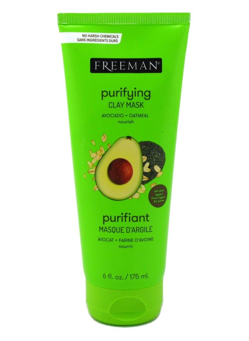 Freeman - Freeman Feeling Beautiful Facial Clay Masque Avocado & Oatmeal 6 oz ( Pack of 6) - Image 1