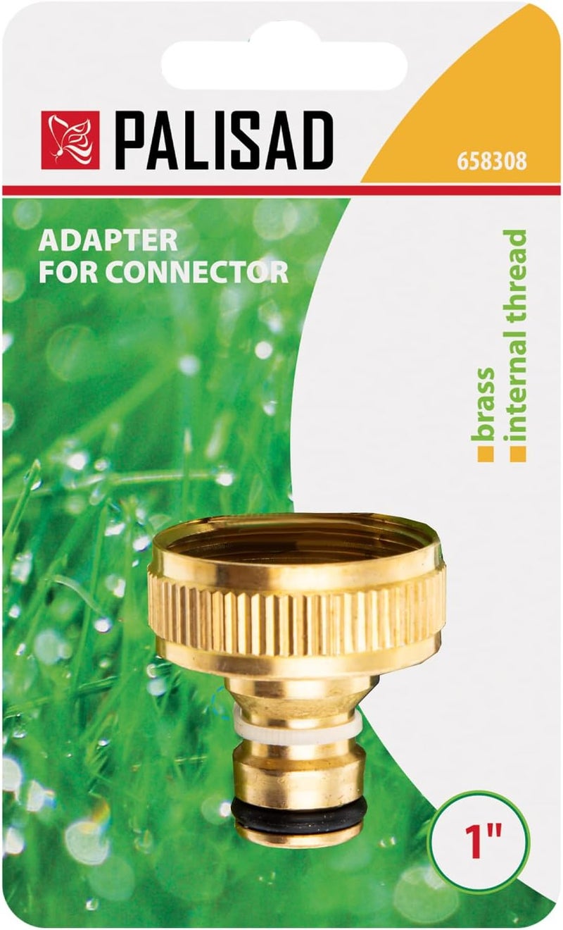 PALISAD Brass Adapter with Internal Thread – 1″ Hose Fitting - Image 4