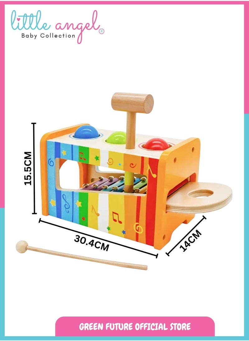 Wooden Musical Pound & Tap Xylophone Toy - Montessori Educational Playset - Colorful Toddler Instrument for Boys & Girls - pzsku/Z6F224A27E062DF3863E8Z/45/_/1740668551/36a98d53-61bc-4c9a-b070-59f6e9a3f98f