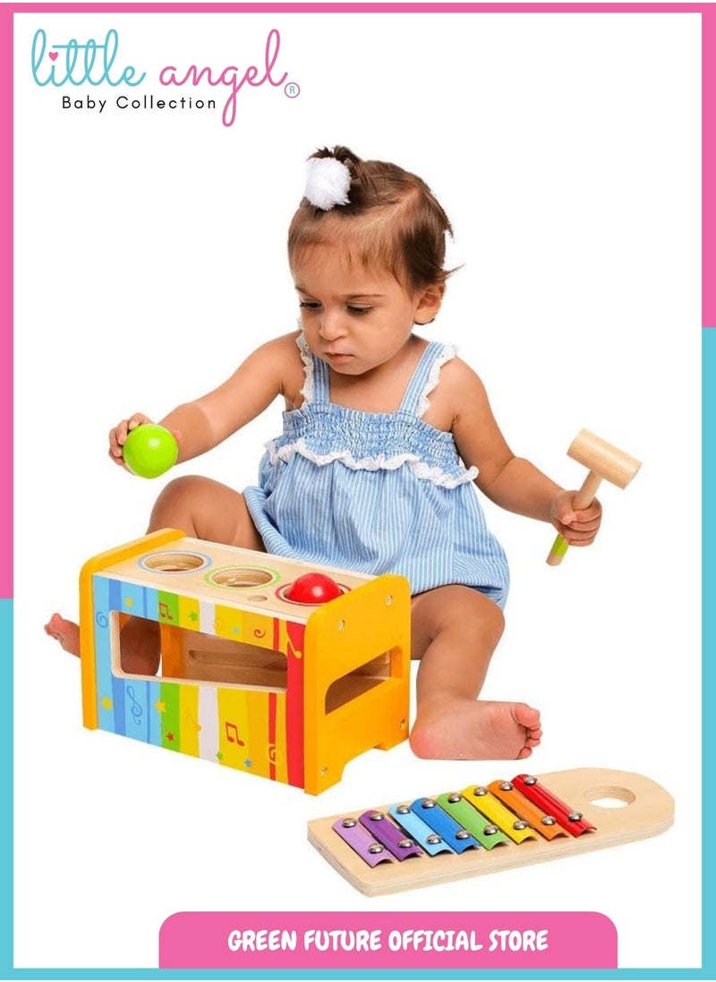 Wooden Musical Pound & Tap Xylophone Toy - Montessori Educational Playset - Colorful Toddler Instrument for Boys & Girls - pzsku/Z6F224A27E062DF3863E8Z/45/_/1740668551/c3cbcd69-cd83-425e-9391-e0c062d51a4e