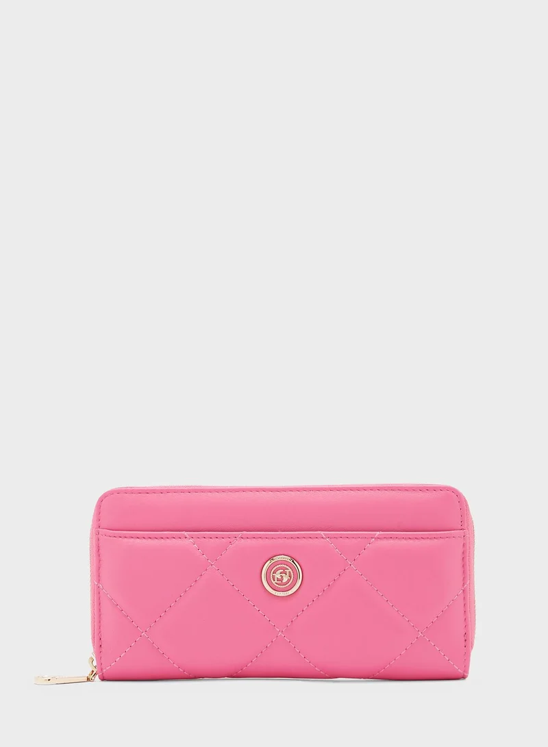 Dune LONDON Kingsbury Quilted Zip Around Purse