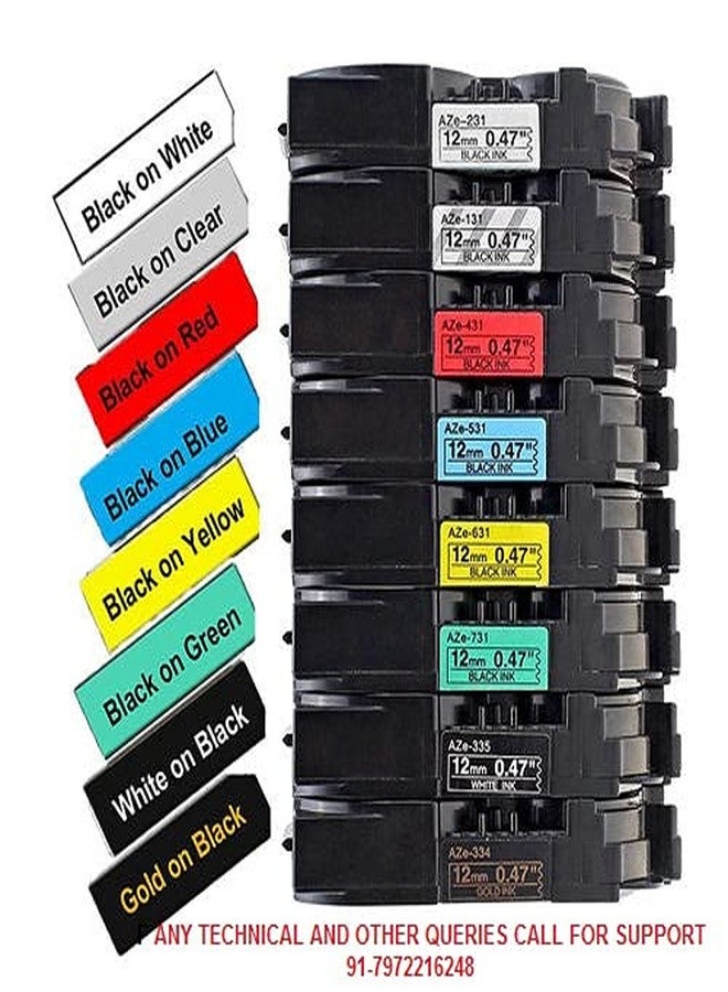 Autm Compatible for Brother TZE 211 Label Tape Cassette Black on White Tape 6mm X 8 Meters - Image 4