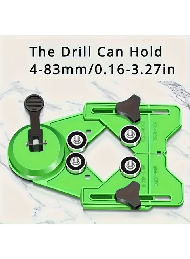 Green Tile Drill Guide With Suction Base Adjustable Clamp For Ceramic Glass - Image 5