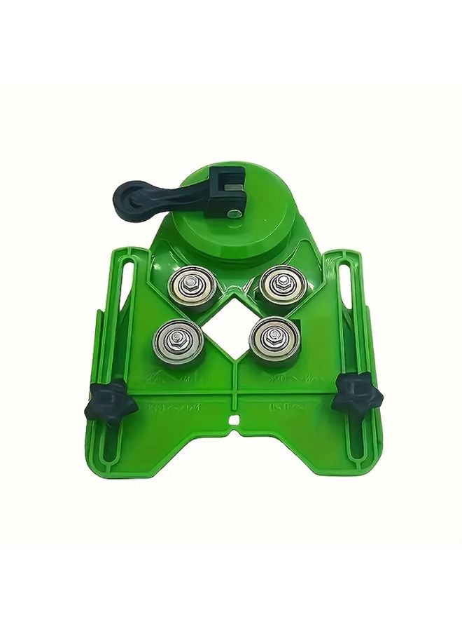 Green Tile Drill Guide With Suction Base Adjustable Clamp For Ceramic Glass - Image 1