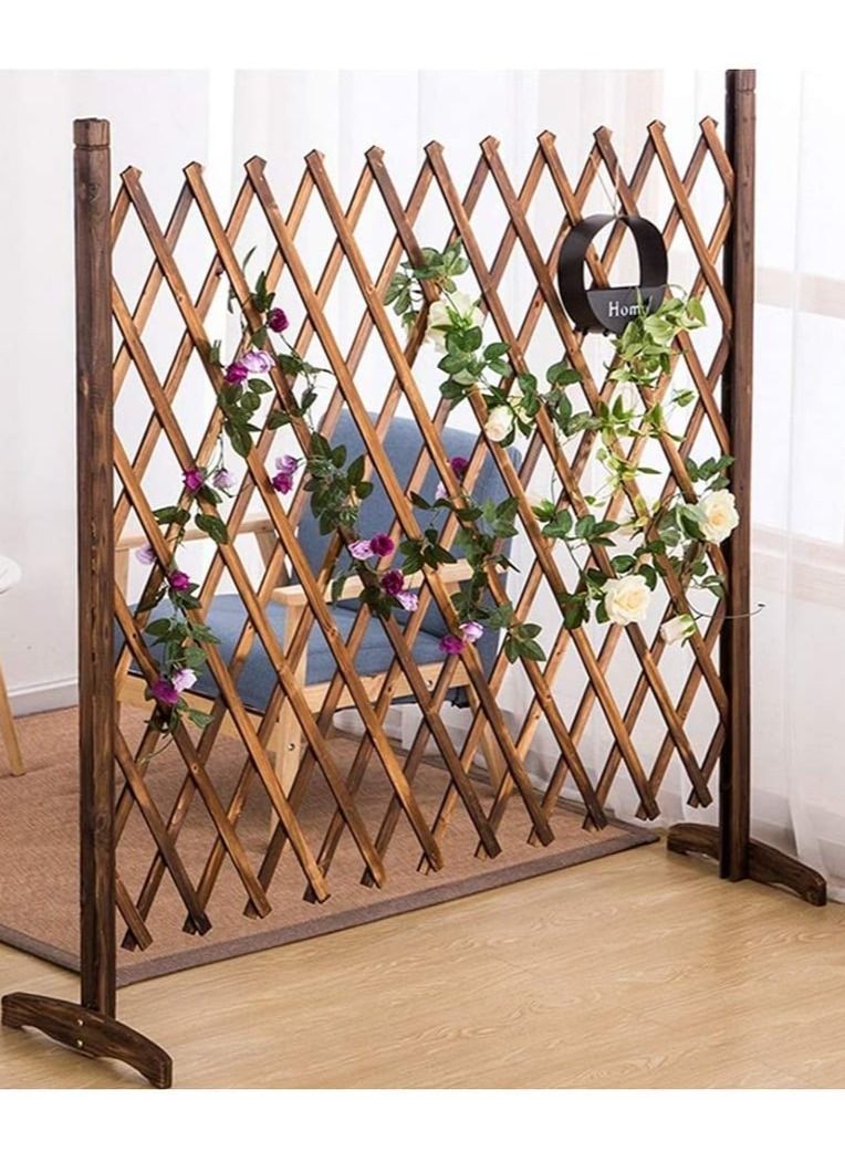LINGWEI Expanding Trellis Wooden Privacy Fence - Image 3