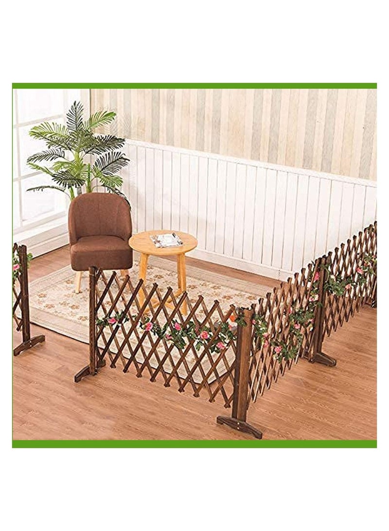 LINGWEI Expanding Trellis Wooden Privacy Fence - Image 4