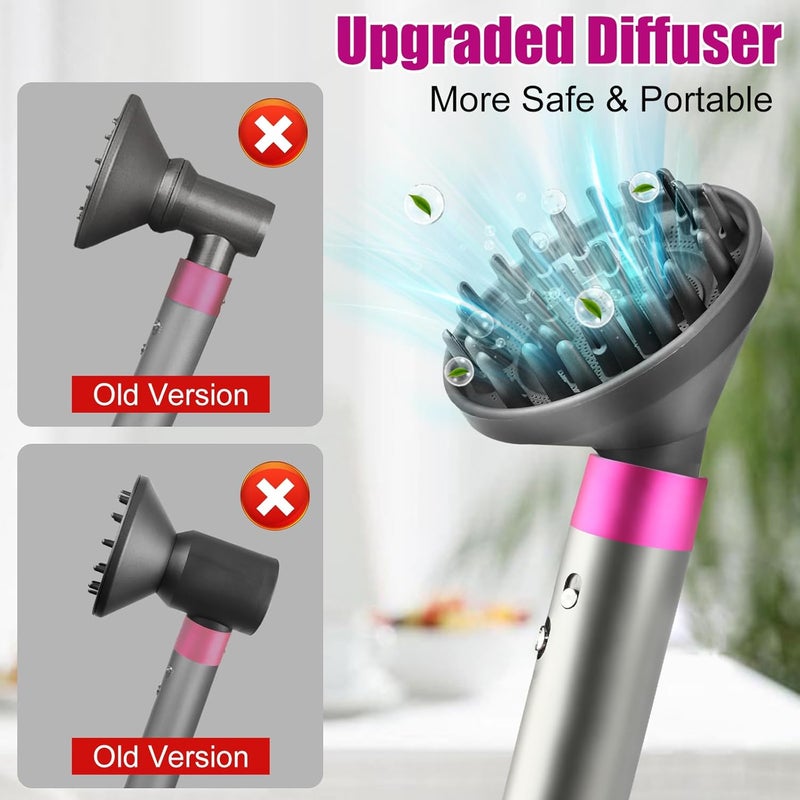 Moupaa Portable Hair Diffuser Attachment for Dyson for Airwrap HS05 HS03 HS01 Hair Dryer Diffuser Nozzle Convertible for Airwrap Styler into Hair Dryer - Image 2