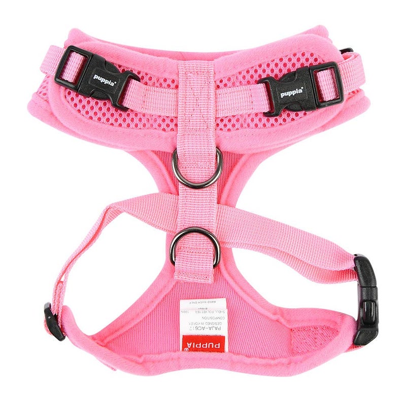 PUPPIA Authentic Puppia RiteFit Harness with Adjustable Neck, Pink, Large - Image 2