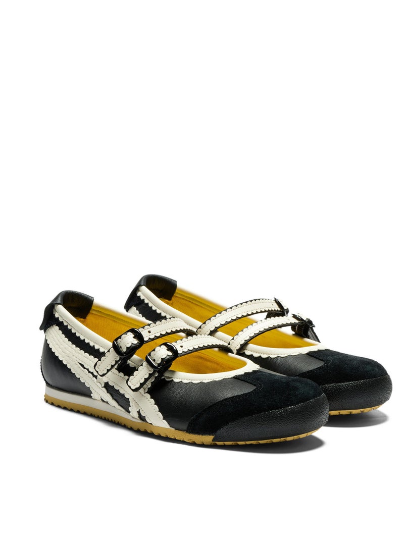 Onitsuka Tiger Mexico 66 TGRS Women’s Ballet Flats -Black | Comfortable & Stylish Casual Mary Jane Shoes  - Image 3