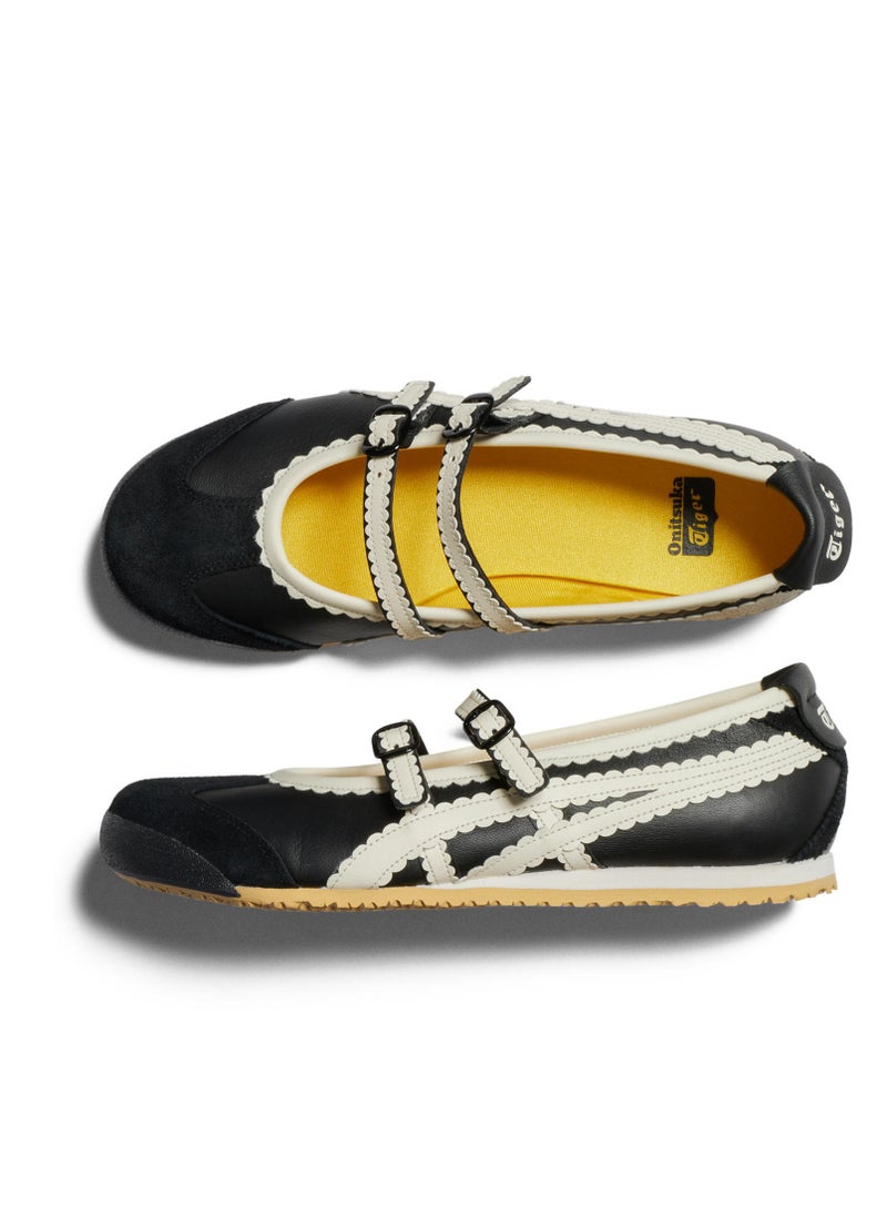 Onitsuka Tiger Mexico 66 TGRS Women’s Ballet Flats -Black | Comfortable & Stylish Casual Mary Jane Shoes  - Image 5