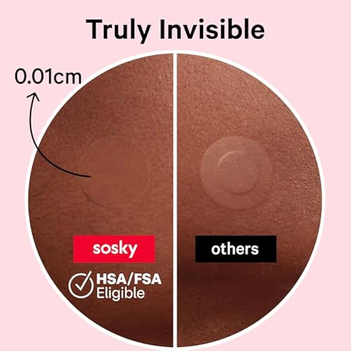 Sosky Pimple Patches for Face, Invisible Hydrocolloid Acne Patches, HSA Store Eligible Items, Zit Sticker for Face and Skin, Pimple Sticker for Covering Zits, Blemishes with Salicylic Acid 48 Count - Image 2