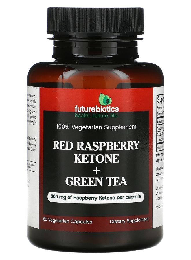 Futurebiotics Red Raspberry Ketone + Green Tea 60 Vegetarian Capsules